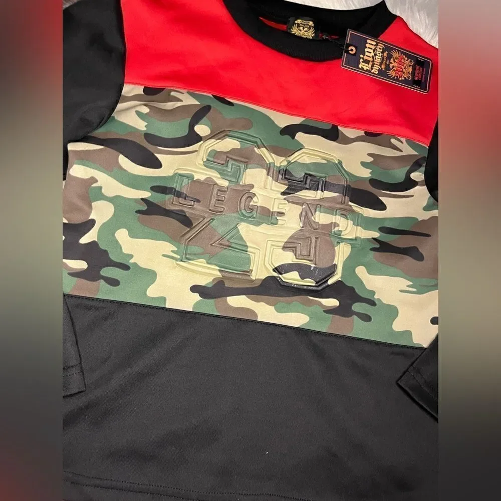 Lion Dynasty legend 23 camo shirt sz 7